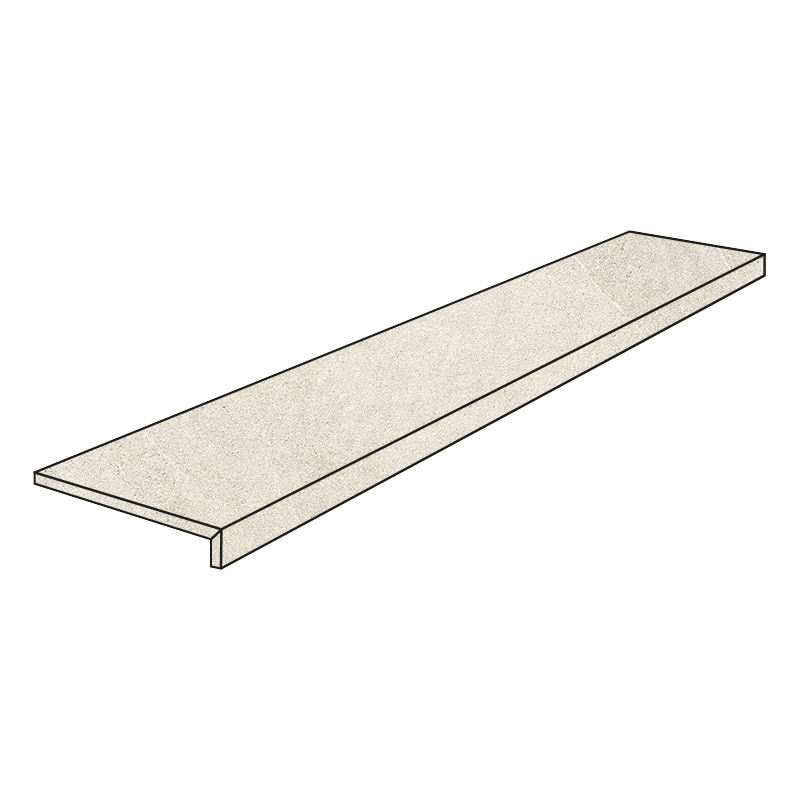 Serenissima Eclettica Bianco Costa Retta 30 x 120 x 3,3 cm Stufenplatte