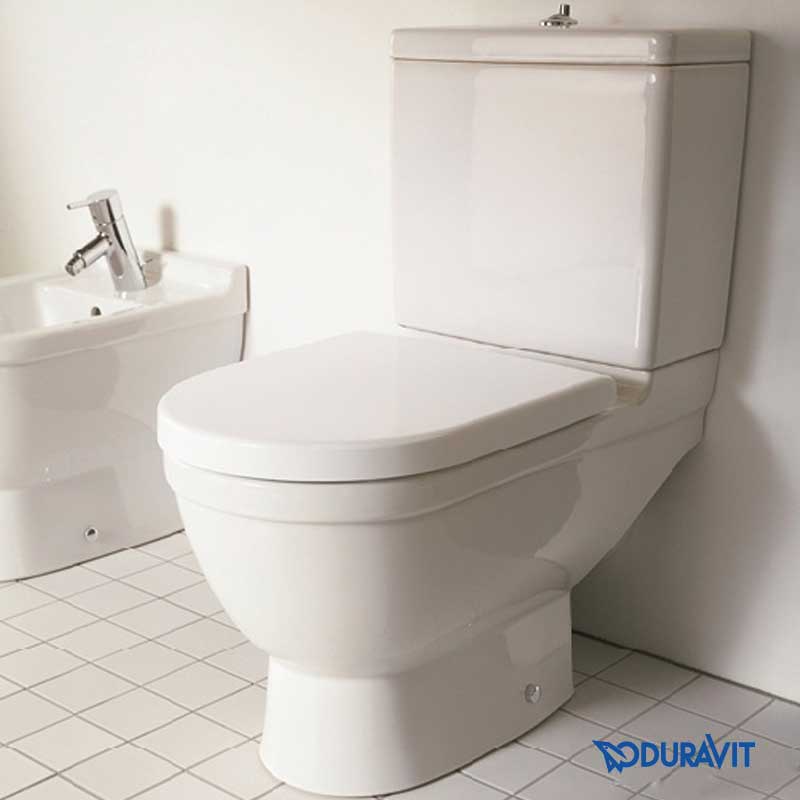 Duravit Starck 3 Stand-WC Kombination Tiefspüler senkrecht