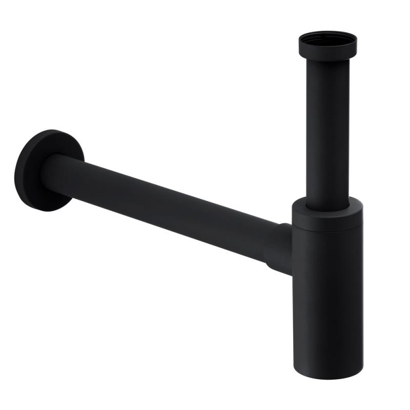 Herzbach Design-Flaschensiphon 1 1/4" round Schwarz Matt