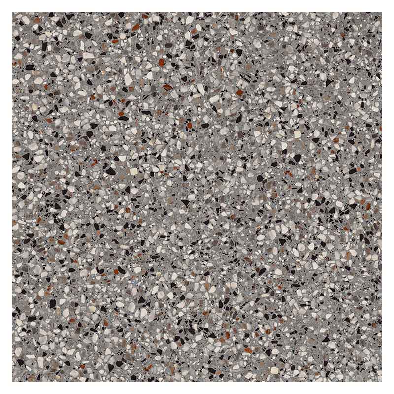 Terrazzo Beton Fliese Kado Lead Flakes 90 x 90 cm