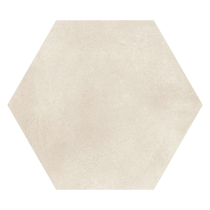 Sechseck Fliese Hexagon Beige 22 x 25 cm