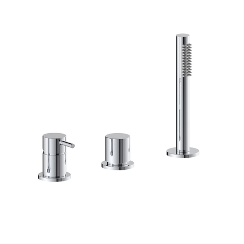 Herzbach Siro Dreiloch Wannenrandarmatur chrom